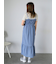 チェックシャーリングキャミワンピース