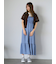 チェックシャーリングキャミワンピース
