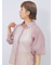 バルーンスリーブシアーシャツ