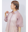 バルーンスリーブシアーシャツ