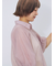 バルーンスリーブシアーシャツ