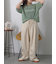 ロゴコード刺繍メッシュニット