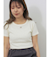 リボンチャーム付き半袖カットソー