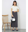 リボンチャーム付き半袖カットソー