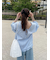 Vネックフリルブラウス