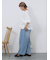 Vネックフリルブラウス
