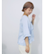 Vネックフリルブラウス