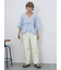 Vネックフリルブラウス