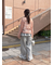 フリル付きスウェットパンツ