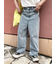 ◎リボン刺繍ストレートデニムパンツ