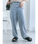 ◎リボン刺繍ストレートデニムパンツ