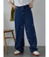 ◎リボン刺繍ストレートデニムパンツ