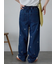 ◎リボン刺繍ストレートデニムパンツ