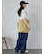 ◎リボン刺繍ストレートデニムパンツ