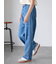 ◎リボン刺繍ストレートデニムパンツ