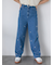◎リボン刺繍ストレートデニムパンツ