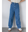 ◎リボン刺繍ストレートデニムパンツ