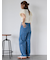◎リボン刺繍ストレートデニムパンツ