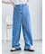◎リボン刺繍ストレートデニムパンツ