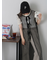 前後2WAYメッシュノースリーブワンピース