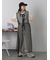 前後2WAYメッシュノースリーブワンピース