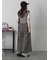前後2WAYメッシュノースリーブワンピース