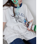 わんこプリントリンガーTシャツ