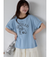 わんこプリントリンガーTシャツ