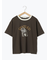 わんこプリントリンガーTシャツ