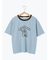 わんこプリントリンガーTシャツ