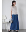 フロントスリットデニムスカート