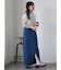 フロントスリットデニムスカート