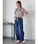 配色メローボーダーTシャツ