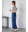配色メローボーダーTシャツ