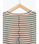 配色メローボーダーTシャツ