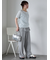 小花柄ヘンリーネックカットソー