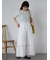 小花柄ヘンリーネックカットソー