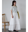 小花柄ヘンリーネックカットソー