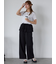 小花柄ヘンリーネックカットソー