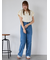 キーネックバルーンスリーブブラウス
