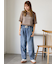 前後2WAY花レースブラウス