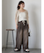 ヴィンテージ加工イージーデニムパンツ