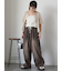 ヴィンテージ加工イージーデニムパンツ