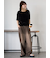 ヴィンテージ加工イージーデニムパンツ