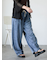 ヴィンテージ加工イージーデニムパンツ