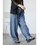 ヴィンテージ加工イージーデニムパンツ