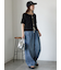 ヴィンテージ加工イージーデニムパンツ