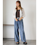 ヴィンテージ加工イージーデニムパンツ