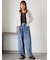 ヴィンテージ加工イージーデニムパンツ