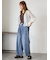 ヴィンテージ加工イージーデニムパンツ